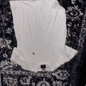 Abercrombie & Fitch White Short Sleeve Tee